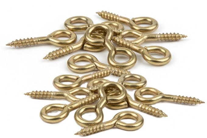 Deltafix Schroefogen - 40x - verzinkt metaal - 16 x 6 mm - ijzerwaren bevestig materialen