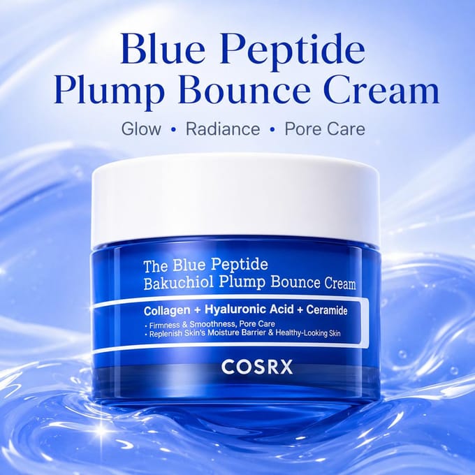 De Blue Peptide Bakuchiol Plump Bounce Crème 50g white