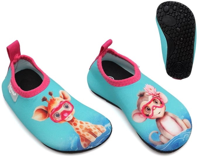 Zwemschoenen kinderen - Waterschoentjes kind - Mintgroen/Roze Maat 20