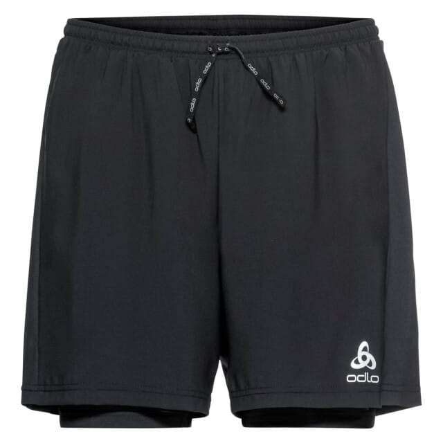 Odlo 2-in-1 Loopshort Essential ZWART - Maat S