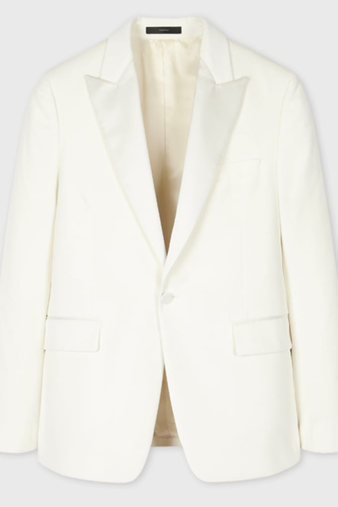 Paul Smith Evening 1btn Jacket White Maat: 48 | Blazers Outlet | Heren | Wit