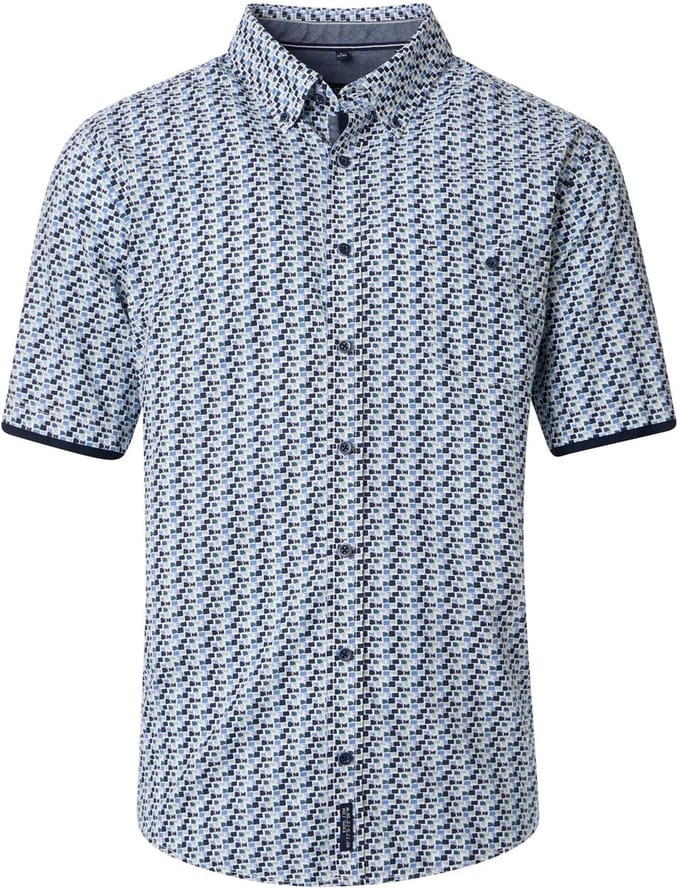 Casa Moda wit blauw overhemd maat XL