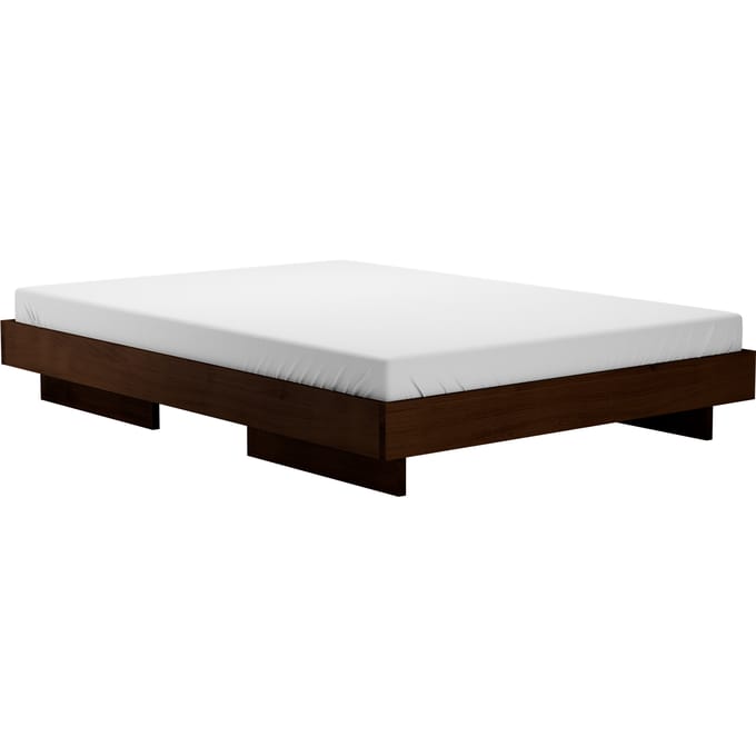 Objekte unserer Tage Zians Bed - notenhout gewaxt - zonder hoofdeinde - 180 x 200 cm