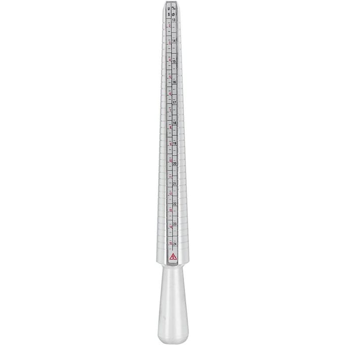 Aluminiumlegering Ring Mandrel Stok Maatmeter Sieraden Meetinstrument white