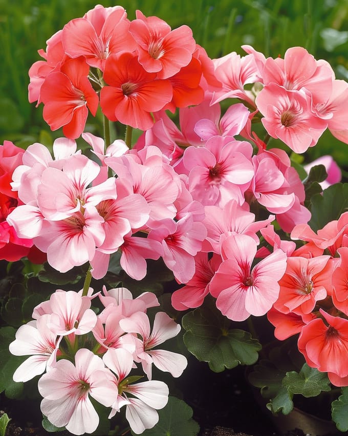 2 sets - Geranium Zaden Magic Beauty F1 Gemengd Pelargonium Zonale Eenjarig