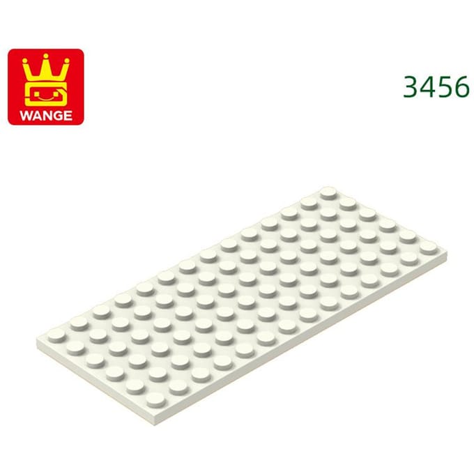 Bodemplaat 1 STUKS / Fitting 3456 Dubbelzijdige bodemplaat Inclusief 6x14 gaten Mijn Eigen Creatie Bouwstenen Gemonteerde constructie s