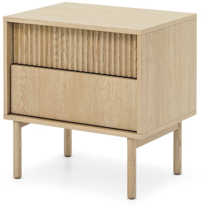 Selsey Tavo – Nachtkastje met 2 laden, Cremona eiken, 53 cm