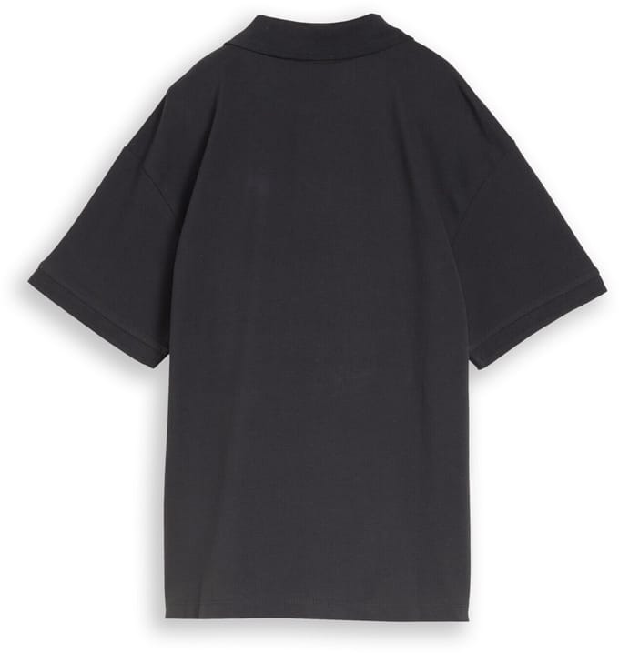 Tom Tailor - Oversized piqué poloshirt - Maat 152 - coal grey