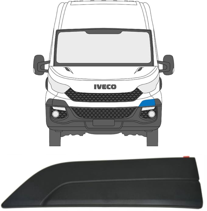 Bumper sierlijst voor Iveco Daily 2014-2019 / Links