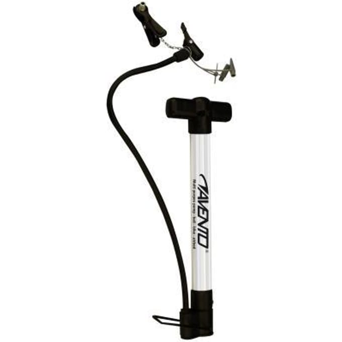 Avento Multifunctionele Pomp met drukmeter - Fietspomp - Staande pomp - Aluminium - Incl. 3 opzetstukken