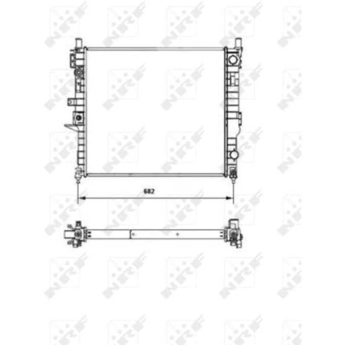 Radiator, motorkoeling NRF 55335