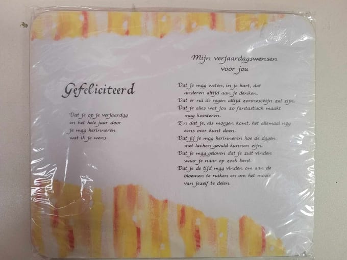 Muismat met prachtige tekst - Mousepad