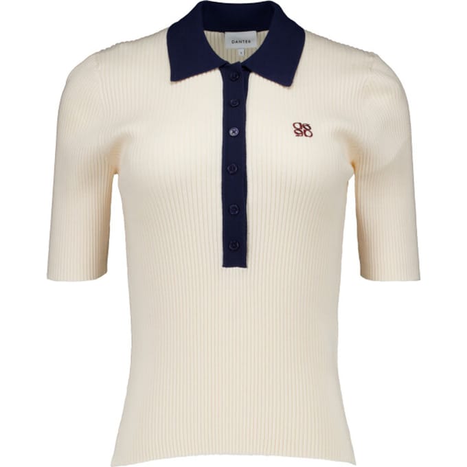 Dante 6 Byra Knitted Polo Polos Creme 261440
