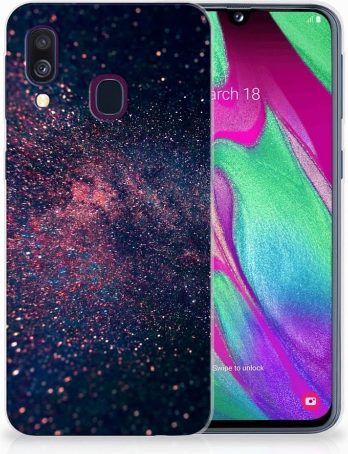 Samsung Galaxy A40 TPU Hoesje Stars