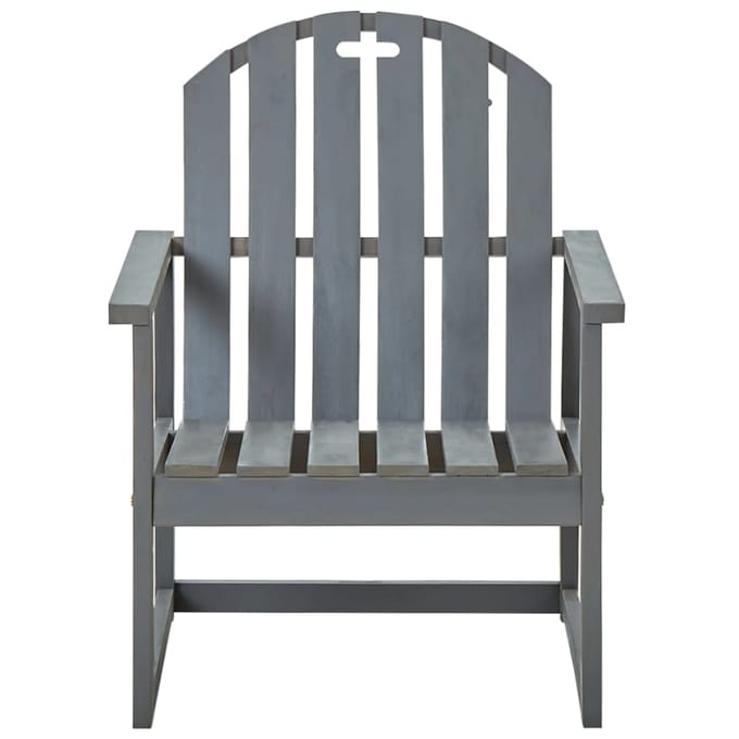 vidaXL - Tuinstoelen - 2 - st - massief - acaciahout - grijs