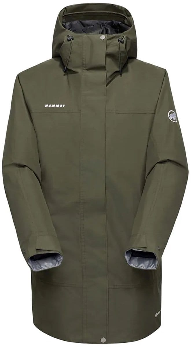 Mammut Treeline Waterdichte Thermo Hooded Parka Dames (Maat - S, Kleur - Dark Marsh)