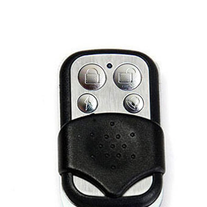 Télécommande sans fil 433 MHz, clone de porte-clés, sonnette avec porte-clés pour maison, garage, bleu black