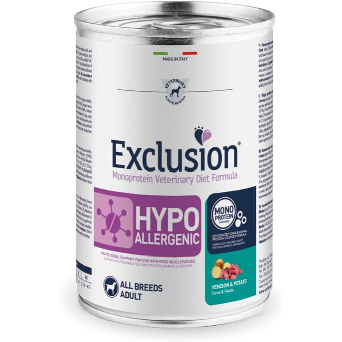 6x400g Hert & Aardappel Exclusion Diet Hondenvoer