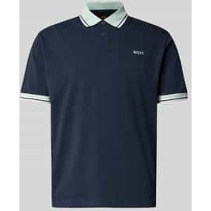regular fit poloshirt van puur katoen model 'BLOCKS'