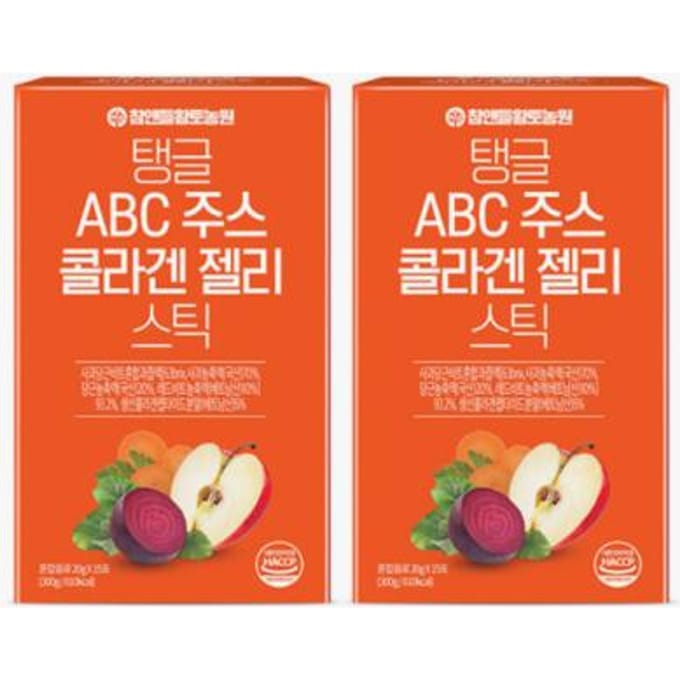 Bâtonnet de gelée de collagène au jus ABC acidulé de la ferme Hwangto, Chamndle_htfarm, 15 pence, 300 g (3 Options) 1PCS
