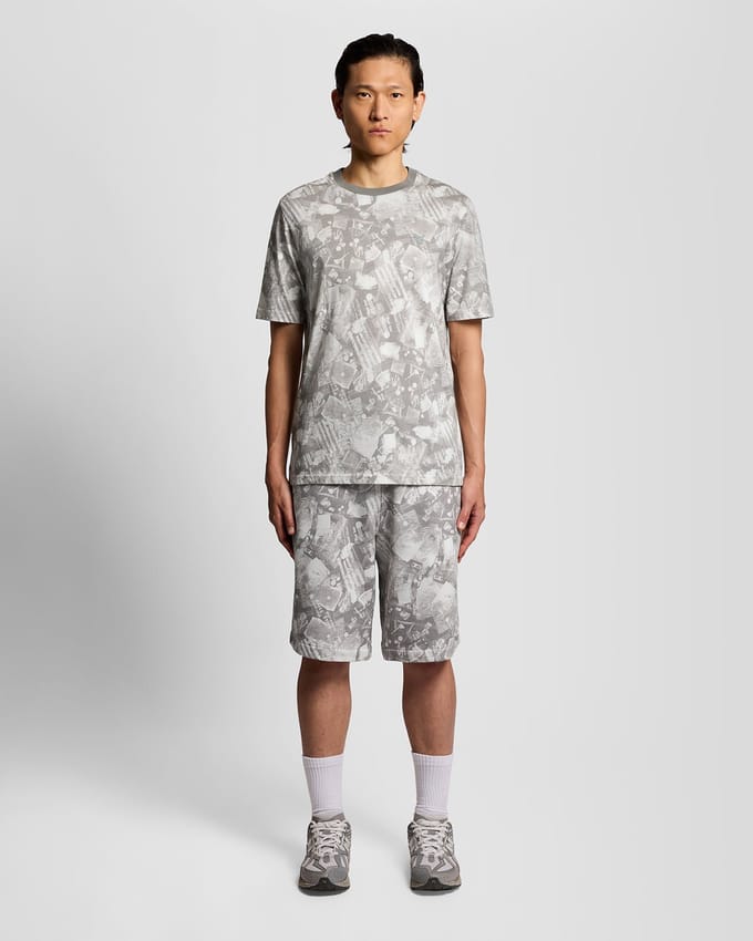 Industrieel Grafisch Print T-shirt