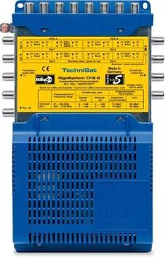 TechniSat GigaSystem 17/8 G Satelliet Blauw, Geel TV set-top box