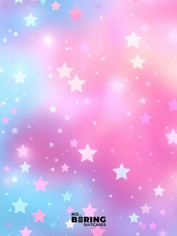 Kinderkoffer roze - Sterren - Roze