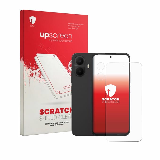 upscreen - Screenprotector voor TCL K70 4G (Voor+Camera) - Folie Beschermfolie transparant