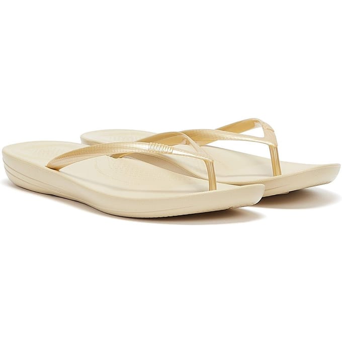 FitFlop Iqushion Ergonomic Flip-Flops TPU Dames Slippers - Gold