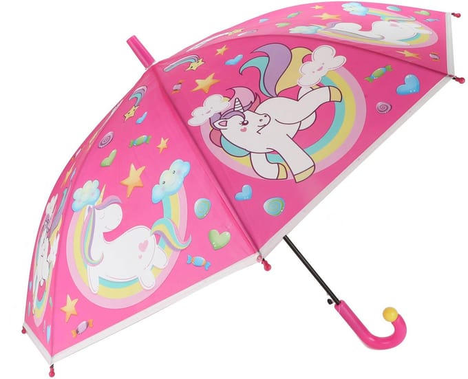 Toi-toys kinderparaplu eenhoorn - Paraplu - Roze - 66 Cm