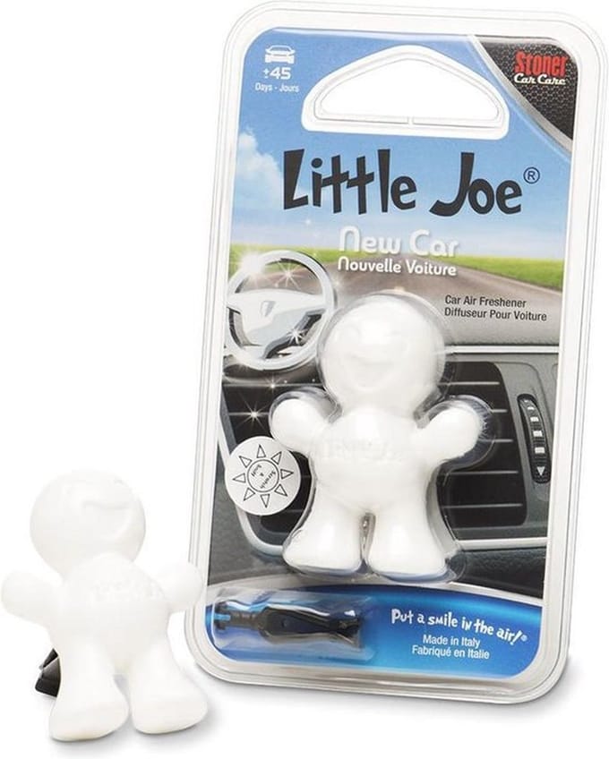 Little joe Car air verfrisser - Geurverfrisser voor auto - Wit - Bloemengeur.