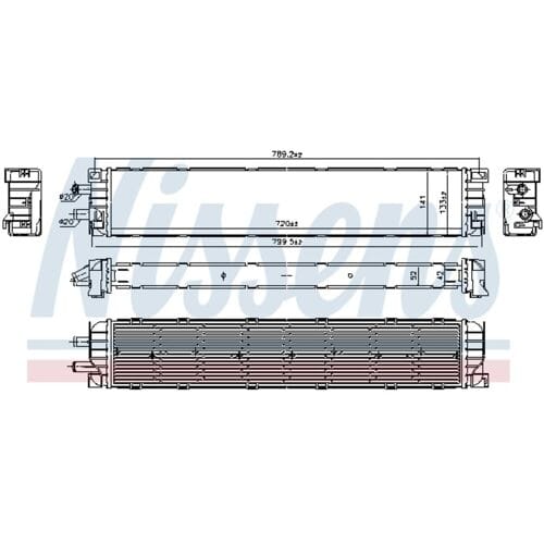 Radiator, motorkoeling NISSENS 606401