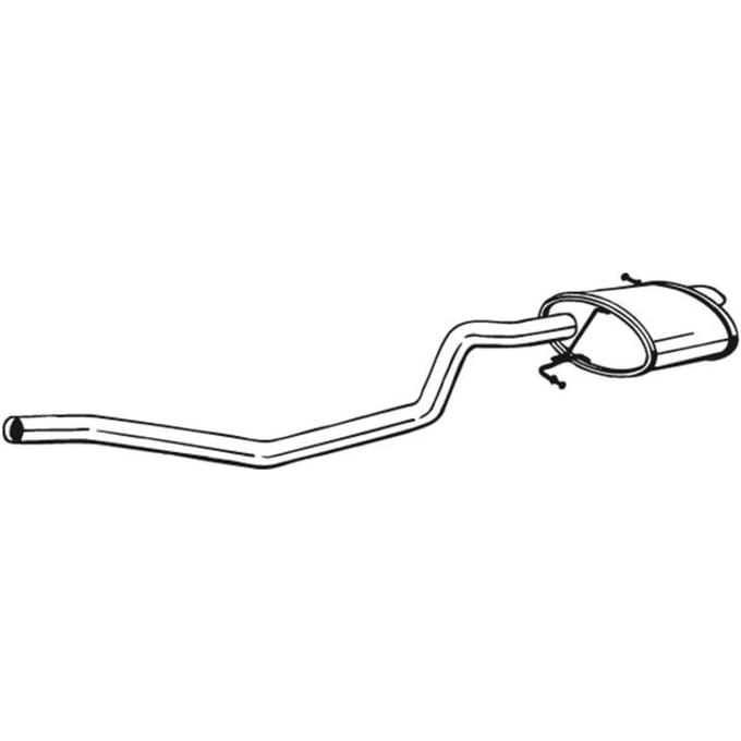 Geluiddemper achter BOSAL 282-725