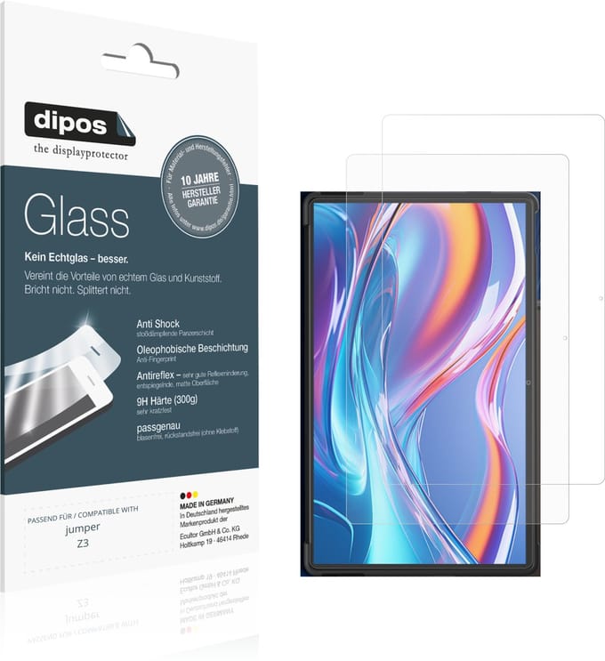 dipos – 2x Matte Pantserfolie geschikt voor jumper Z3 | 9H Screenprotector