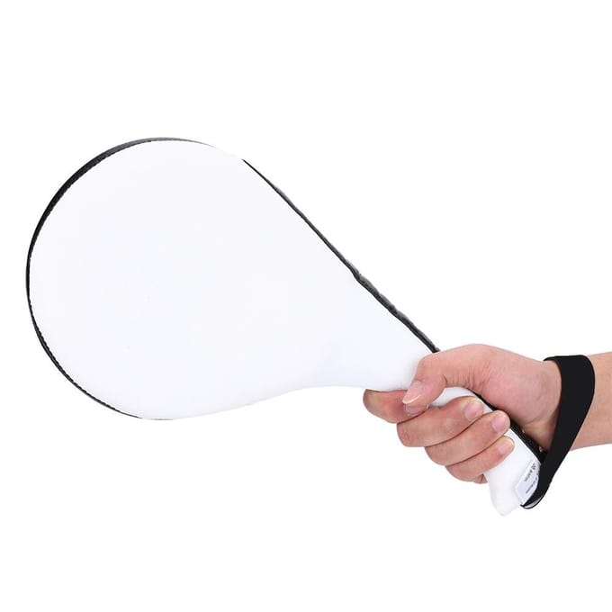 Boksen Taekwondo Karate Schop Stoten Training Doel Zachte PU Spons Pad (Volwassen) white