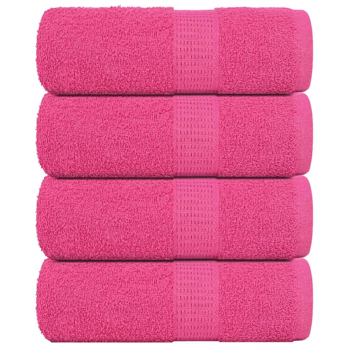 vidaXL - Gastendoekjes - FROGN - 4 - st - 30x50 - cm - 360 - g/m² - roze