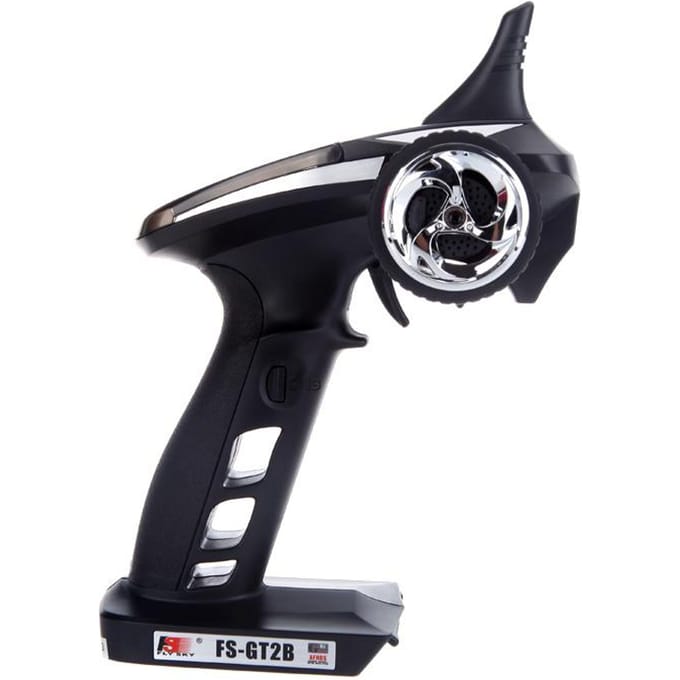 FS-GT2B 2.4G 3CH Radiomodel Afstandsbedieningszender voor RC-auto black