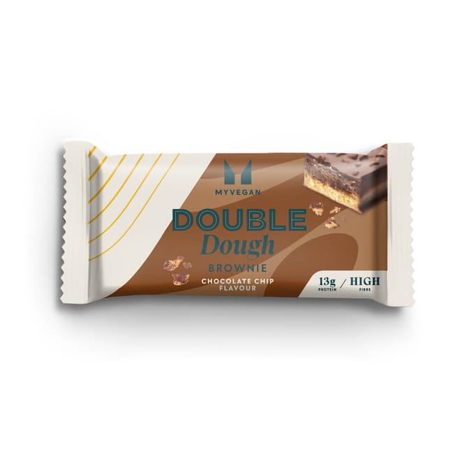 Vegan Double Dough Brownie - Chocolade Chip