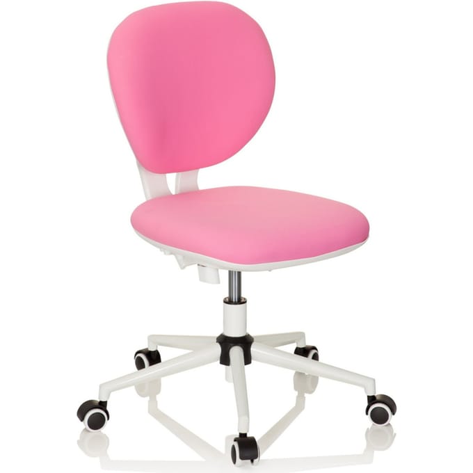 hjh OFFICE KID Vivo - Kinder bureaustoel - Roze - Stof