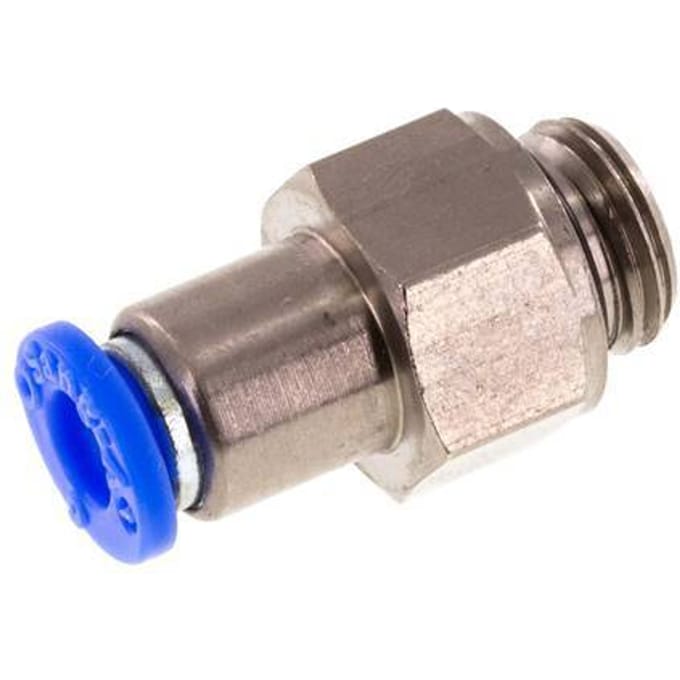 6mm & G1/4'' Regeling-Uit Vernikkeld Messing/PBT Terugslagklep Insteekkoppeling Buitendraad 0.2-10 bar