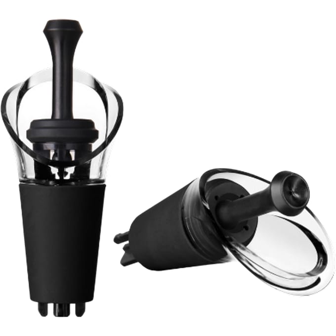 Vacu Vin Wine Server & Stopper | Set van 2 Wijnstoppers en -schenkers