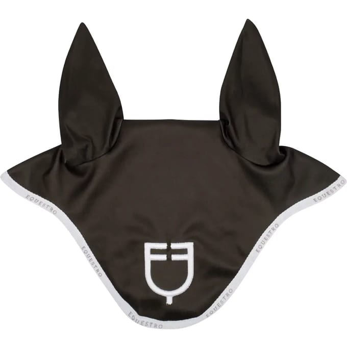 Korte muts van technische stof met logo Equestro