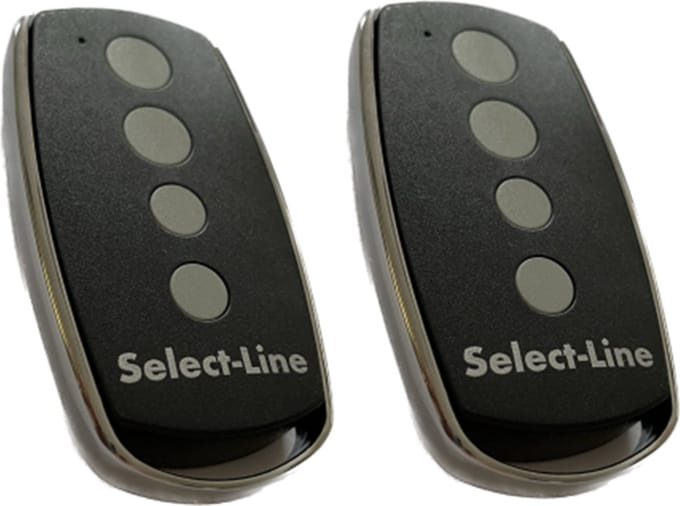 2 stuks Select-Line NIEUWE TYPE Handzender 4-kanaals 868 MHz