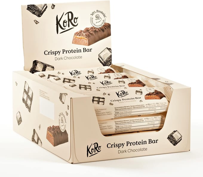 KoRo | Protein bar brownie-crispies 12 x 60 g