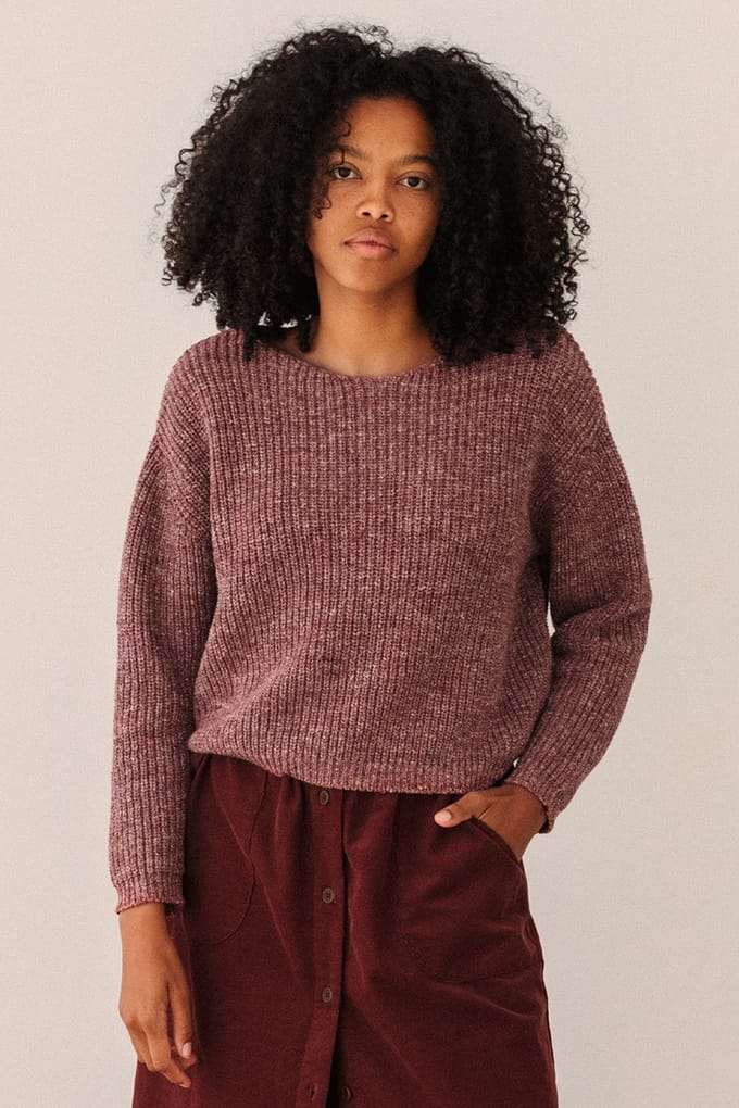 TWOTHIRDS Lew_felce Knit Red Multicolour Taglia: L | Maglie a manica lunga Outlet | Donna | Rosso