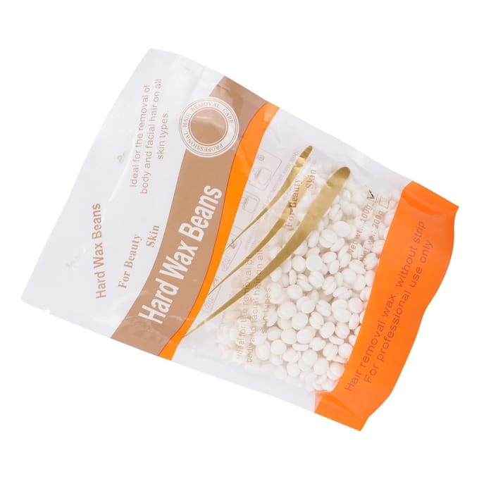 100g Melkwitte Ontharingswaxboon Lichaam Fijn Haarverwijdering Sterke Hechting Waxboon beige