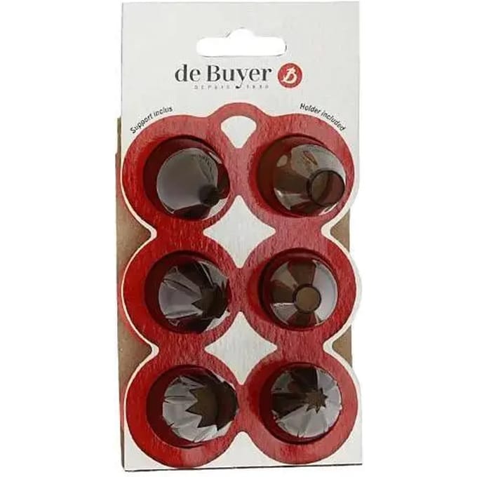 Set van 6 stopcontacten De Buyer Le Tube