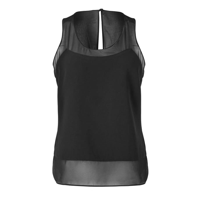 Ted Baker Vrouwen/dames Racerback Mouwloze Vest Top (Zwart)
