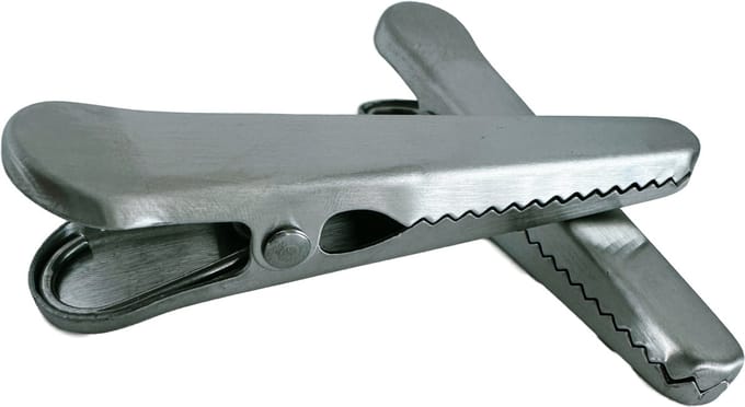 3BMT Vershoud Knijpers - Afsluitclips - RVS - Beste Afsluitclips - Set van 2