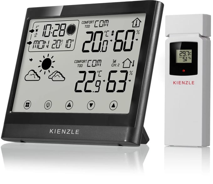 Kienzle Weerstation - TempTrend Neo - Thermo-, Hygrometer - Zwart